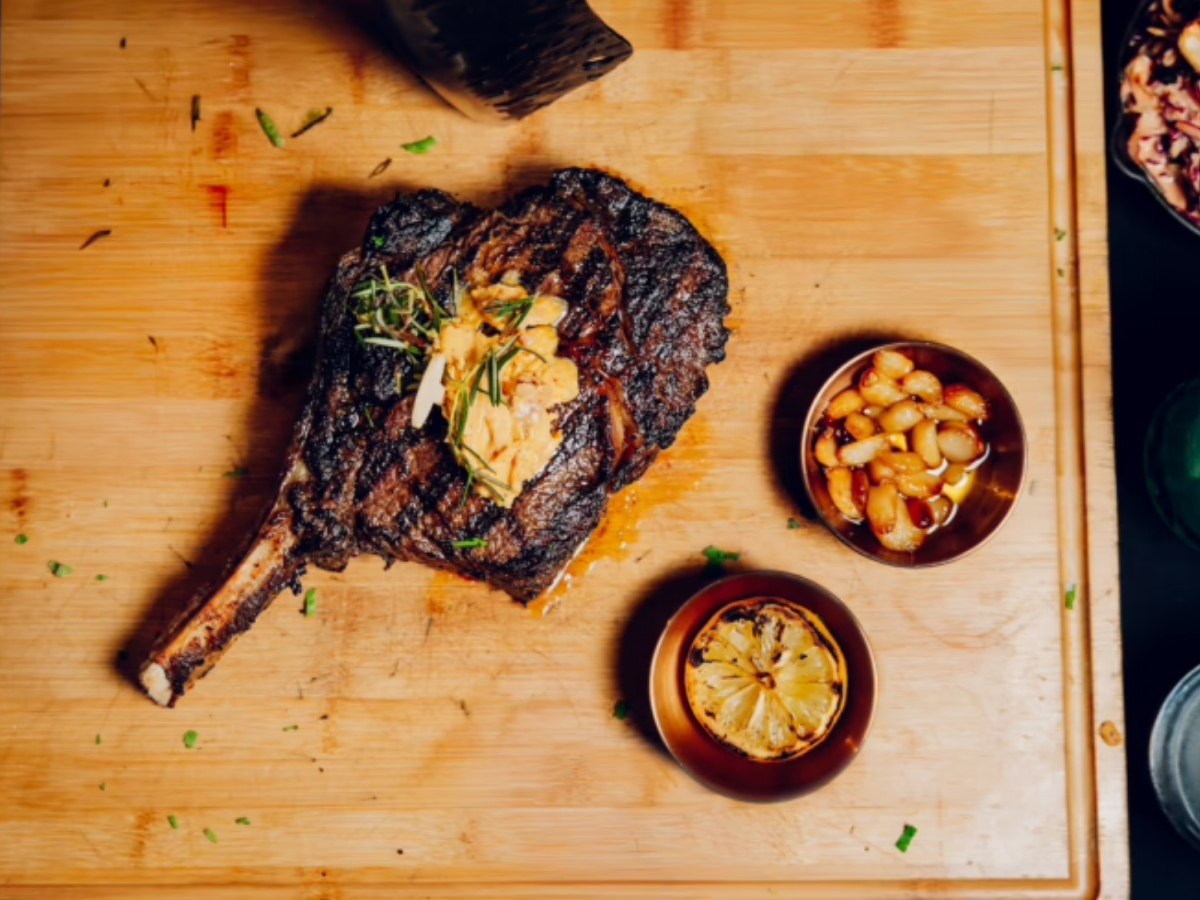 Cowboy&rsquo;s Rib Eye Bounty at Elements Smokehouse Darlinghurst