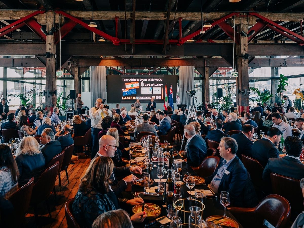 A function under way at Elements Bar and Grill, Walsh Bay
